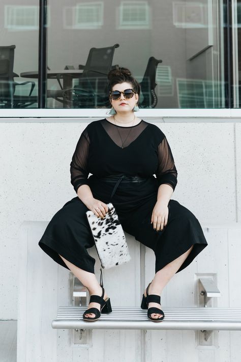 Summer Street Style Plus Size, Bold Plus Size Fashion, Plus Size Matching Sets, Plus Size Black Outfits, Street Style Curvy, Plus Size Street Fashion, Black Plus Size Outfits, Marielle Elizabeth, Streetwear Fashion Plus Size