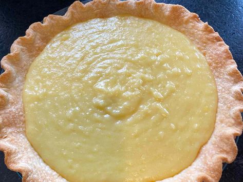 Grandma's secret recipe for pineapple cream pie is sure to become one of your family's treasured recipes. Pineapple Cream Pie Recipe, Pineapple Cream Pie, Raspberry Cream Pies, Butterscotch Pie, Pineapple Pie, Lemon Cream Pies, Custard Tarts, Pineapple Desserts, Baked Pie Crust