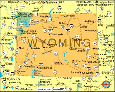 Map of Wyoming became a state on July 10, 1890.  It was the 44th state to join the union.  The capital is Jenny Lake Wyoming, Wyoming Map, Oklahoma Photography, Wyoming Flag, Wyoming Vacation, Thunder Storm, Cheyenne Wyoming, Wyoming Travel, Wyoming State