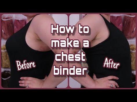 ♡ How to make a chest binder ! ♡ - YouTube Ways To Bind Without A Binder, Binder Alternatives Chest, How To Make A Chest Binder Diy, How To Wear A Binder, Chest Binder Tips, How To Bind Without A Binder, How To Make A Binder Trans, How To Make A Binder Ftm, Diy Binder Trans