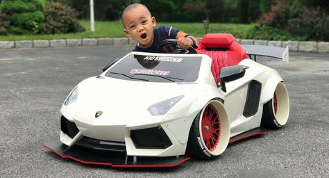 KidStance Is The Liberty Walk Of Children's Ride-On Car Tuning Power Wheel Cars, Kids Power Wheels, Christian Car Decals, Toy Pedal Cars, Racing Baby, Bespoke Cars, Battery Powered Car, Cars For Kids, Cars Birthday Party Disney