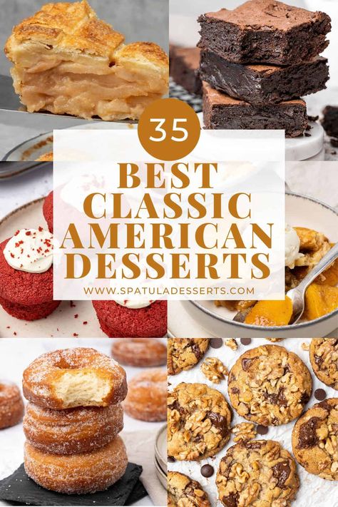 American Baked Goods, American Cake Recipes, Midwestern Desserts, American Desserts Traditional, Classic Desserts American, Great American Cookie Recipe Sugar, Restaurant Desserts Ideas, Great American Cookie Sugar Cookie Recipe, Classic Dessert Recipes