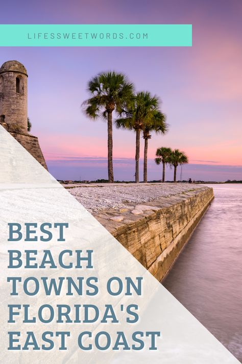 Experience some of the best beach towns across Florida's East Coast! East Coast Beach, Liveaboard Sailboat, Florida East Coast, Northern Florida, Florida Adventures, East Coast Road Trip, Beach Towns, Quiet Beach, American Travel