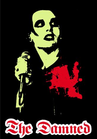 the damned The Damned Band, Music Poster Art, Dave Vanian, Goth Music, Punk Poster, Music Flyer, Show Posters, Punk Art, Music Artwork