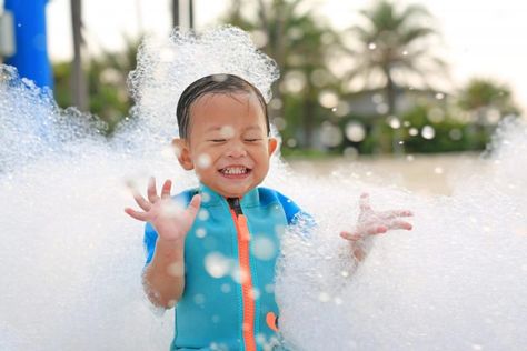 How to Start a Niche Foam Party Business: Kid’s Party | #freelancewebdesigner Asian Baby Boy, Asian Baby, Colored Bubbles, Foam Party, Pool Outdoor, Freelance Web Design, Party Business, Asian Babies, Kids' Party