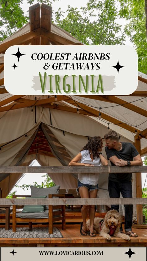 Glamping tent Harrisonburg, VA Weekend Trips In Virginia, Romantic Beach Getaways, Unique Stays, Spa Getaways, Virginia Vacation, Girls Weekend Getaway, Lynchburg Virginia, Cabin Trip, Virginia Travel