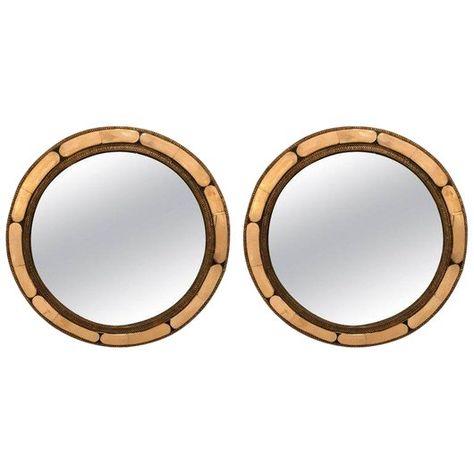 Pair of White Brass Moorish Style Mirrors For Sale White Round Mirror, Moroccan Mirror, Moorish Design, Handmade Mirrors, Backlit Mirror, Moroccan Interiors, Brass Inlay, Modern Moroccan, Brass Mirror