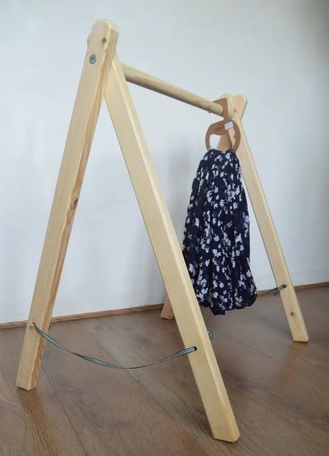 Handmade, Mini Clothes Rack, Clothes Rail, Great for Open Markets !! | eBay Mini Clothes Rack, Wooden Clothes Rack, Diy Clothes Rack, Vendor Displays, Rack Clothes, Clothing Swap, Craft Booth Displays, Craft Fair Displays, Wooden Rack