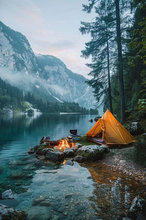 Mountain Camping Photography, Hiking Wallpaper, Trail Aesthetic, Adventures Aesthetic, Backpacking Aesthetic, Wanderlust Aesthetic, Tent Photography, River Camping, Outdoors Aesthetic