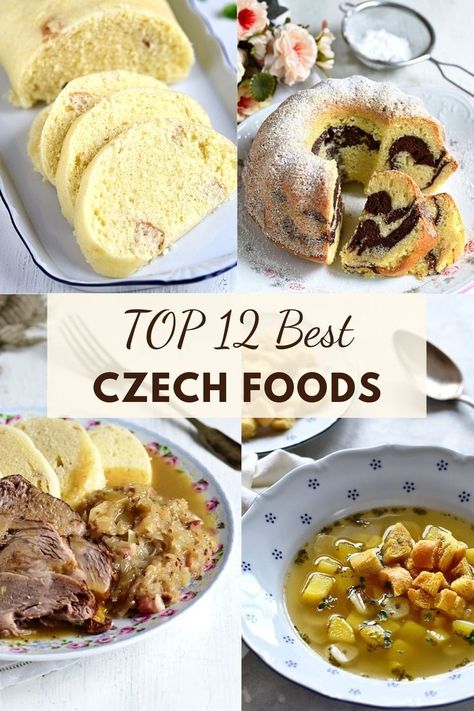 Slovakian Food, Czech Desserts, Food Europe, Czech Food, Slovak Recipes, European Dishes, Eastern European Recipes, Foreign Food, Czech Recipes