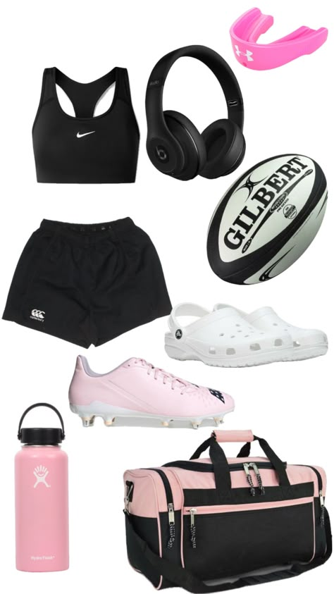 Rugby girl Outfit Ideas Athletic, Rugby Outfits, Football Workouts Training, Rugby Workout, Rugby Girls, Grind Motivation, Sporty Fits, Tennis Lifestyle, School Mood