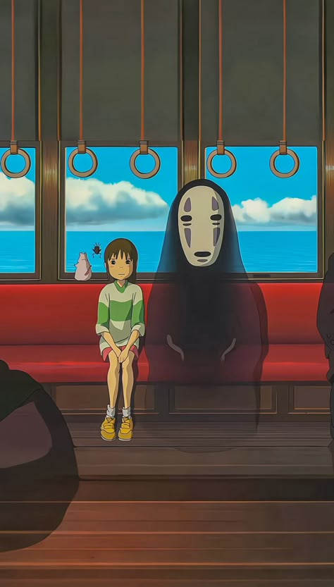 #animeicons #wallpaper #studioghibliart #aesthetic #spiritedawayedit #pinterest Studio Ghibli Iconic Scenes, Iconic Ghibli Scenes, Studio Ghibli Art Painting, Cute Ghibli Art, Gibly Studios, Hayao Miyazaki Wallpaper, Cute Studio Ghibli Wallpaper, Studio Ghibli Wallpaper 4k, Miyazaki Wallpaper