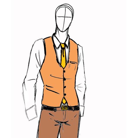 Waistcoat Suit, Anatomy Art, Wedding Attire, Fashion Drawing, Mock Up, Male Sketch, Drawings, Green, Gold