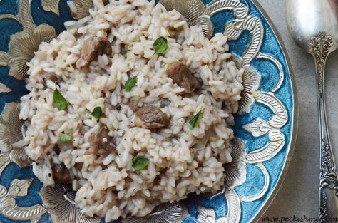 In the mood for risotto? Try this amazingly silky and simple lamb risotto for dinner and you won't be sorry! High Carb Diet, Creamy Rice, Easy Dinner Recipe, Red Rice, Mushroom Risotto, Fresh Oregano, Roasted Garlic, Italian Restaurant, No Carb Diets