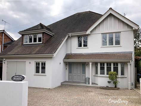 Woking | Back to Front Exterior Design Dormer House, Dormer Bungalow, Exterior House Remodel, New Windows, House Exteriors, House Remodel, House Extensions, Dream House Exterior, Exterior House