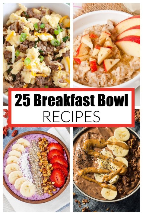 Sausage Bowl, Breakfast Bowl Recipes, Egg And Sausage, Chocolate Smoothie Bowl, Breakfast Bowls Recipe, Sliced Apples, Amazing Breakfast, Chocolate Smoothie, Bowl Recipes