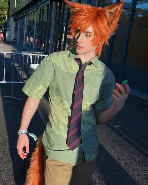 Nick Wilde Costume, Zootopia Cosplay, Easy Cosplay Ideas, Easy Cosplay, Nick Wilde, Amazing Cosplay, Boy Costumes, Cute Cosplay, Cosplay Makeup