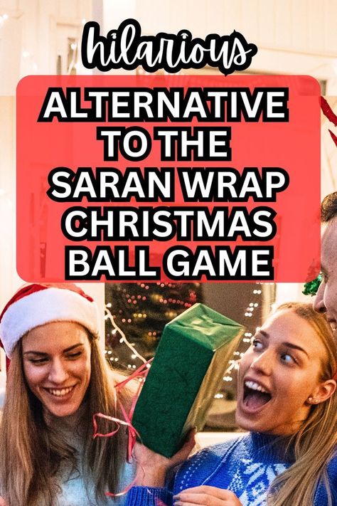 Eco-Friendly Saran Wrap Ball Christmas Game ALTERNATIVE Plastic Wrap Ball Game, Mystery Box Game, Plastic Wrap Ball, Wrap Ball Game, Saran Wrap Ball, Christmas Party Games For Groups, Saran Wrap Ball Game, Xmas Party Games, Funny Christmas Party Games