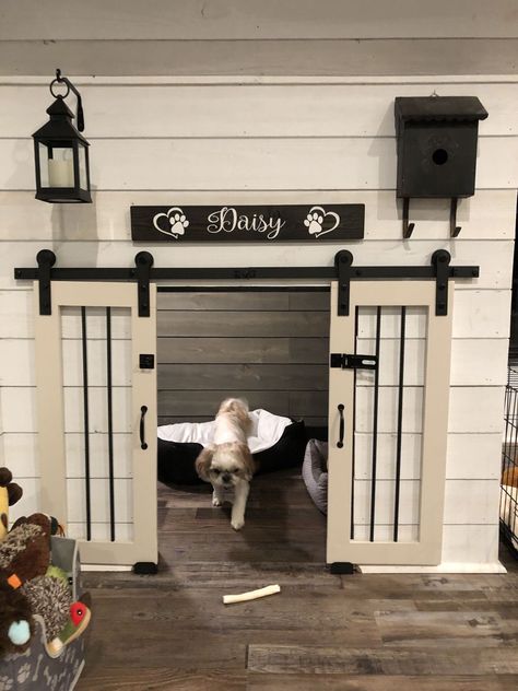 Dog Under Stairs, Under Stairs Dog House, Chien Cane Corso, Room Under Stairs, Dog Room Decor, Indoor Dog Kennel, Dog Bedroom, Indoor Dog House, Puppy Room