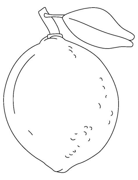 Yellow lime coloring page Lime Fruit, Shape Coloring Pages, Sweet Lime, Fruit Coloring Pages, Fruits Drawing, Heart Coloring Pages, Princess Coloring Pages, Sweet Lemon, Yellow Lime