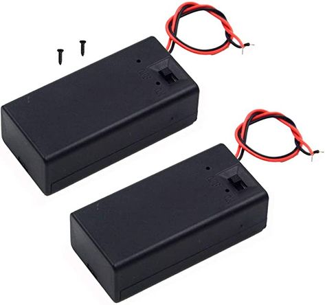 Amazon.com: LAMPVPATH (Pack of 2) 9v Battery Holder, 9 Volt Battery Holder with Switch, 9v Battery Case with Switch: Home Audio & Theater Air Cannon, 9 Volt Battery, 9v Battery, Battery Holder, Sell On Amazon, Home Audio, Usb Flash Drive, Theater, Audio