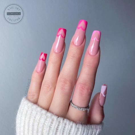 50+ Heart Nail Designs Perfect For February! - Prada & Pearls 2023 Valentine Nails, Valentines Day Nails 2023, Unique Valentines Nails, 23 Nails, Valentine Nails Pink, Valentines Nail, Festive Nails, Valentine Nail, 2023 Nail