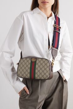 Gucci Ophidia Crossbody Bag, Gucci Bag Crossbody Purses, Gucci Shoulder Bag Outfit, Gucci Ophidia Bag Outfit, Gucci Crossbody Bag Outfit, Gucci Handbags Outfits, Gucci Purse Outfit, Gucci Sling Bag, Gucci Canvas Bag