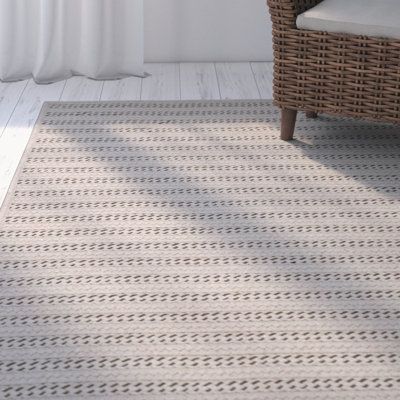 Made of 100% Sunbrella® yarns, these rugs take casual elegance to a whole new level adding texture and design for your interior or exterior spaces. Using a natural colour as the base, accent colours are woven in to create a dimensional element that is subtle, yet interesting. Rug Size: Rectangle 8' x 10' Natural Area Rugs, Outdoor Area Rug, Brown Area Rugs, Indoor Outdoor Area Rugs, Game Room Furniture, White Area Rug, Mudroom Furniture, Outdoor Area Rugs, Outdoor Shade