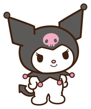 Kuromi | Hello Kitty Wiki | Fandom Sanrio Love, Candy Monster, Riding Mountain National Park, Birthday Lights, Kawaii Socks, Jester Hat, Dark Power, Designs Coloring Books, White Rabbits