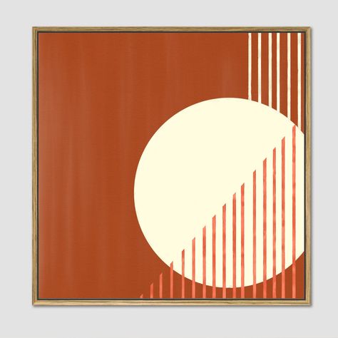 Mcm Artwork, Mid Century Modern Painting, Mid Century Modern Artwork, Earth Tone Wall Art, Geometric Abstract Art, Mcm Art, Orange Art, Abstract Art Print, Flagstaff