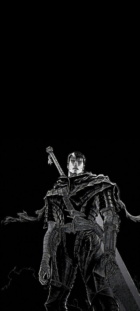 Berserk Black And White Wallpaper, Guts Black Wallpaper, Berserk Dark Wallpaper, Guts Manga Wallpapers, Beserk Wallpaper Mobile, Guts Rage Wallpaper, Berserk Lockscreen, Berserk Guts Wallpapers, Berserk Phone Wallpaper