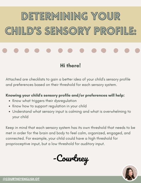 Sensory profiles.pdf Sensory Seeking Toddler, Sensory Brushing Protocol, Sensory Profile Checklist, Sensory Profile, Sensory Issues In Toddlers, Benefits Of Sensory Play