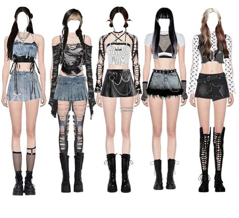 #kpopoutfits #kpopidol #kpop. Discover outfit ideas for made with the shoplook outfit maker. How to wear ideas for black leather boots and Calvin Klein Modern Triangle Kpop Dance Outfits, Dress Boots Outfit, Korean Outfits Kpop, Kpop Fits, Outfit Kpop, Pop Ideas, Group Outfits, Kpop Concert Outfit, Idol Outfit