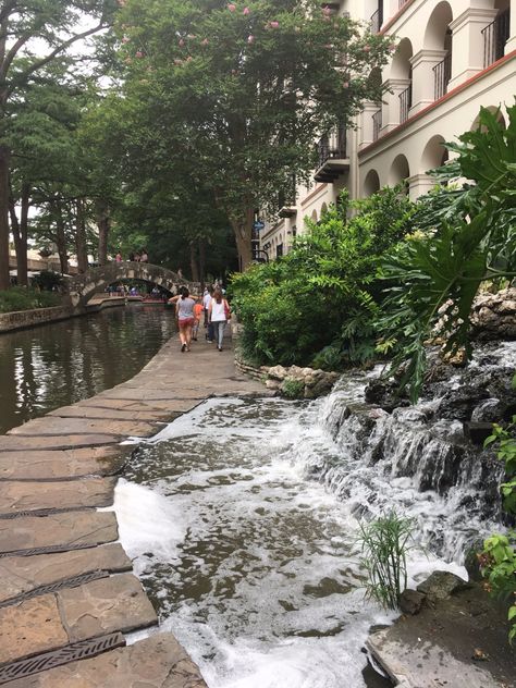 Paver Ideas, San Antonio River Walk, Winter Collage, San Antonio Riverwalk, San Antonio River, Fake Account, Fake Life, River Walk, San Antonio Texas