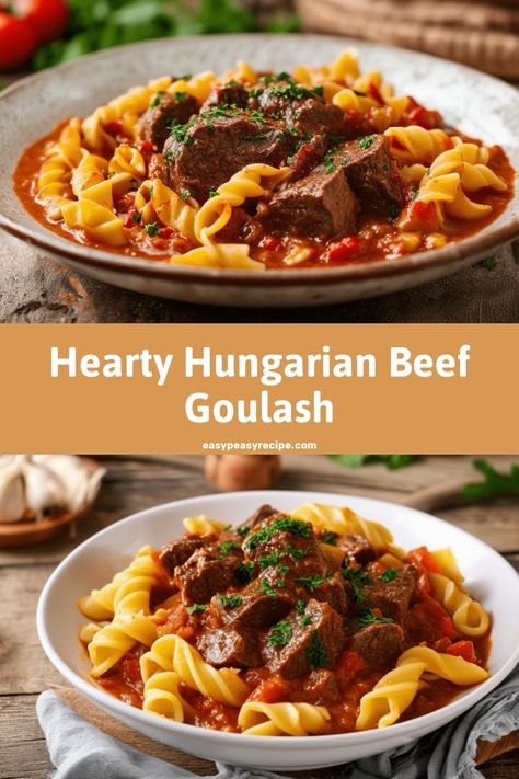 Easy One-Pot Beef Goulash Recipe: Hearty Hungarian Comfort Food with Noodles & Paprika Food With Noodles, Beef Paprika, Hungarian Goulash, Easy Zucchini Recipes, Goulash Recipe, Beef Goulash, Pot Recipes Healthy, Goulash Recipes, Potted Beef