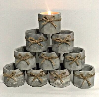 10 X Octagon Handmade Candle Holders Pot Containers Jars Candle Making Diy Home | eBay Candle Jars Wholesale, Candle Jar Lids, Empty Candle Jars, Diy Candle Making Kit, Candles Making, Diy Cement, Empty Candle, Cement Candle, Owl Animal