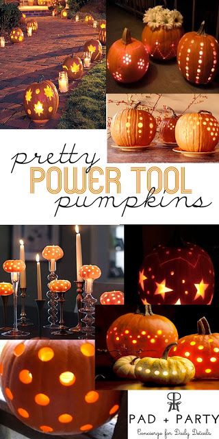 Power Tool Pumpkin Carving / Halloween Pumpkin Carving With Drill, Pumpkin Drilling, Pumpkin Carving Halloween, Pumkin Decoration, Parts Of A Pumpkin, Halloween Pumpkin Designs, Pumpkin Patches, Pumpkin Carvings Stencils, Easy Halloween Crafts