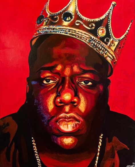 its no biggie, just painted Biggie Biggie Smalls Painting, Biggie Art, Musician Portraits, Large Art Prints, Biggie Smalls, Janis Joplin, Acrylic Art, Portrait Painting, Large Art