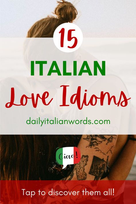 Delve into the realm of renowned Italian idioms centered around love. Whether you're a seasoned romantic or a hopeful dreamer, these Italian expressions of love are bound to bring a smile to your face! Idioms About Love, Italian Love Phrases, Italian Idioms, Italian Expressions, How To Speak Italian, Italian Love, Learn To Speak Italian, Expressions Of Love, Italian Language Learning