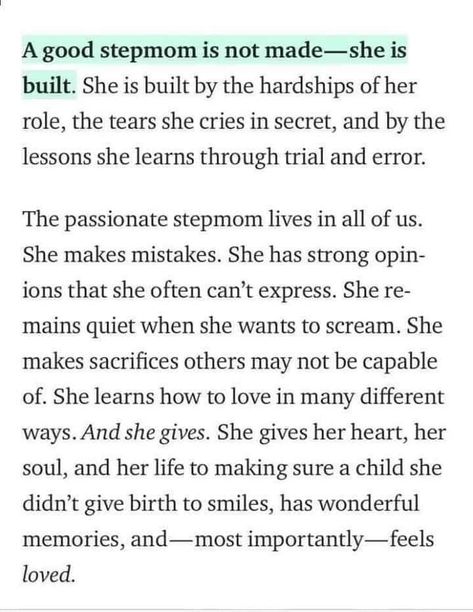 I may not have given birth to you, but I will always be here for you and will always love you ♥️ Step Parents Quotes, Step Children Quotes, Blended Family Quotes, Step Mom Quotes, Step Mom Advice, Mother Poems, Step Mom, Step Parenting, Blended Family