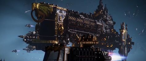 40K: Battlefleet Gothic Armada 2 Has Three Campaigns That Tell A Very Different Tale - Bell of Lost Souls 40k Spaceship, Battlefleet Gothic Armada, Warhammer Artwork, Battlefleet Gothic, 40k Art, Craft Station, Sci Fi Ships, Space Fantasy, Warhammer 40k Art