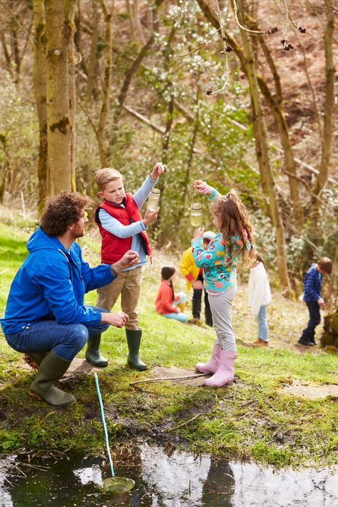 Pond dipping is the perfect Spring activity. There is so much going on in a pond during this time. Pond dipping can reveal an interesting world of small creatures even in the smallest of ponds. Children will enjoy setting off on an expedition with their nets on their shoulders and jam jars in the hands. Ready to discover new and mysterious creatures lurking underneath the water. Pond Dipping, Activities With Kids, Spring Activity, Mysterious Creatures, Small Creatures, Plastic Free Living, Jam Jars, Spring Activities, Eco Friendly Living