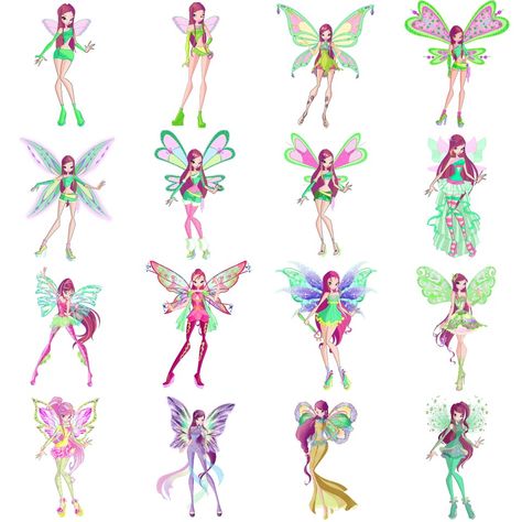 Winx Club All Transformations Roxy, Winx Club Oc All Transformations, Winx Club All Transformations, Winx Club Transformations, Winx Transformations, Roxy Winx Club, Winx Club Roxy, Winx Roxy, Daphne Winx