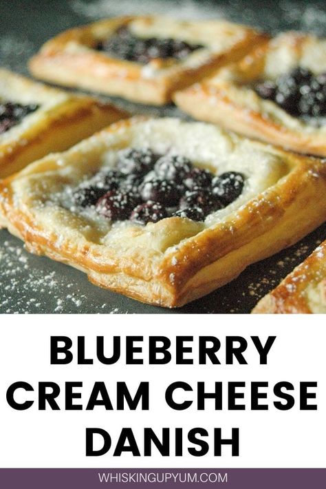 Blueberry Cream Cheese Danish Recipe, Blueberry And Puff Pastry Recipes, Puff Pastry Dessert Blueberry, Puff Pastry And Blueberries, Blueberry Cream Cheese Danish Puff Pastry, Blueberry Breakfast Pastry, Blueberry Pastry Puff, Blueberry Danish Recipe Puff Pastries, Puff Pastry Blueberry Recipes