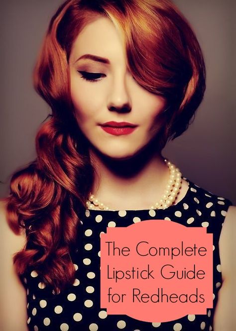 lipstick guide for redheads -- I love this look. hair, makeup, everything! Lipstick Guide, Woman With Red Hair, Pin Up Makeup, Redhead Makeup, Red Hair Don't Care, Lovely Pictures, Red Heads, Best Lipsticks, Rose Style