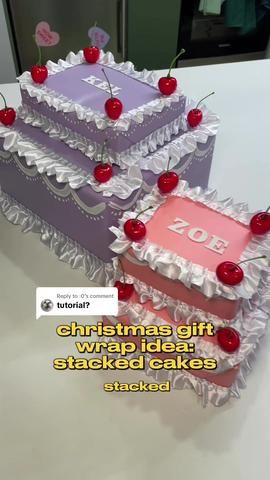 Replying to @sammie HERE YOU GO DIVAS!! Go wrap the cutest little cake... | Gift Wrap Ideas | TikTok Cake Gift Box Diy, Cute Ways To Wrap Gifts Birthdays, Birthday Cake Present, Unique Present Wrapping Ideas, Fun Wrapping Ideas Birthday, Birthday Cake Gift Box Ideas, Creative Wrapping Ideas Birthday, Homemade Gift Wrap, Birthday Card Box Ideas Diy