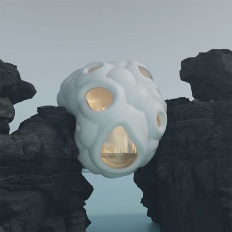 Six N. Five Proposes Architecture for the Metaverse in "Make Room for Us" Short Film - Motion design - STASH : Motion design – STASH Metaverse Design, Six N Five, Singer Porsche, Adaptive Design, Organic Home, The Metaverse, 3d Artist, Motion Design, Installation Art