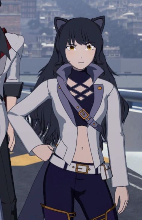 Gia Elbert Rwby Screenshots, Yang Rwby, Rwby Blake, Rwby Characters, Blake Belladonna, Female Design, Rwby Fanart, Rwby Anime, Hedgehog Art