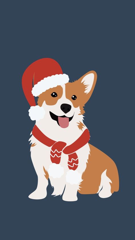 Corgi Wallpaper, Cool Christmas, Corgi Christmas, Christmas Phone Wallpaper, Christmas Wallpaper, Phone Wallpaper, Merry Christmas, Wallpapers, Dogs