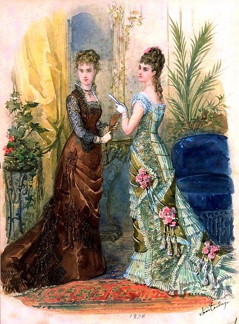 1870 Fashion, 1880 Fashion, 1870s Dress, Victorian Fashion Plates, Western Womens Fashion, 1870s Fashion, Victorian Era Fashion, 1880s Fashion, 19th Century Fashion